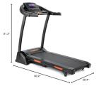 THERUN Folding Incline Treadmill for Running and Walking