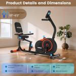 Adjustable Recumbent Exercise Bike for Home Use