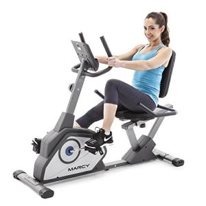 Marcy Recumbent Exercise Bike with 8 Resistance Levels