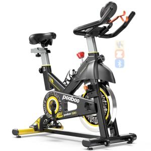 Magnetic Resistance Indoor Cycling Bike with LCD Monitor