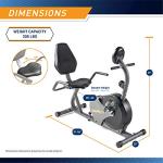 Marcy Magnetic Recumbent Bike with Adjustable Resistance