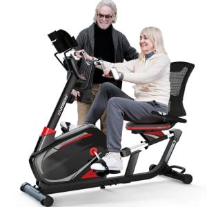 HARISON Recumbent Exercise Bike with Bluetooth and Monitor