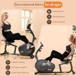 JEEKEE Recumbent Bike for Seniors - Quiet & Sturdy