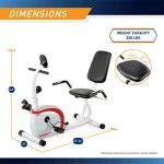 Marcy Recumbent Exercise Bike with Magnetic Resistance