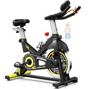Pooboo Magnetic Resistance Indoor Cycling Bike with LCD