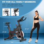 DMASUN Stationary Exercise Bike with Digital Display