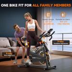 WENOKER Silent Stationary Exercise Bike for Home