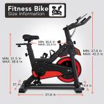 Indoor Cycling Exercise Bike with LCD Monitor