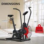Wenoker Air Resistance Exercise Bike for Home