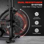 Eryntix Air Bike with Magnetic and Air Resistance