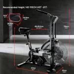 Eryntix Air Bike with Magnetic and Air Resistance