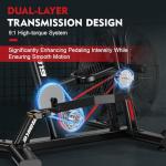 Pooboo Air Resistance Stationary Exercise Bike