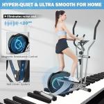 Dripex Quiet Magnetic Elliptical Trainer with Monitor