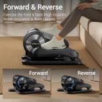 Compact Under Desk Elliptical Machine with Remote
