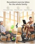 JEEKEE Recumbent Exercise Bike for Home Workouts