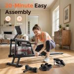 YOSUDA Bluetooth Water Rowing Machine for Home