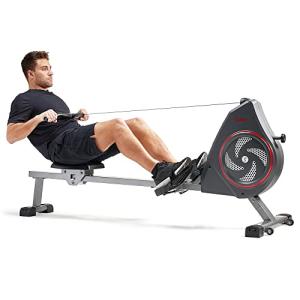 Sunny Health & Fitness Magnetic Rowing Machine with App