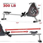 Sunny Health & Fitness Magnetic Rowing Machine with App