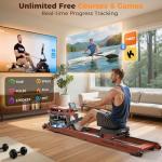 YOSUDA Foldable Water Rowing Machine with Monitor