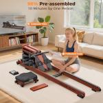 YOSUDA Foldable Water Rowing Machine with Monitor