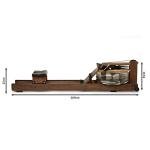 Walnut WaterRower with S4 BLE Monitor