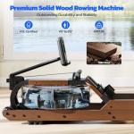 Dripex Foldable Water Rowing Machine with LCD Monitor