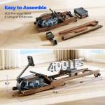 Dripex Foldable Water Rowing Machine with LCD Monitor