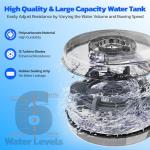 Dripex Foldable Water Rowing Machine with LCD Monitor