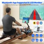 Dripex Foldable Water Rowing Machine with LCD Monitor