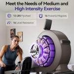 Niceday Magnetic Rowing Machine with Bluetooth Connectivity