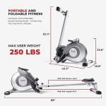 Sunny Health Magnetic Rowing Machine with 8 Resistance Levels