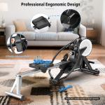 Pooboo Foldable Rowing Machine with Dual Resistance