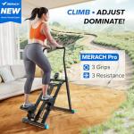 MERACH Compact Stair Stepper with Adjustable Resistance