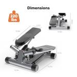 Sweetcrispy Mini Stair Stepper with Resistance Bands