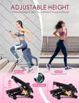 Mini Stepper with Resistance Bands for Home Workouts