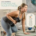 Lifepro 6-in-1 Adjustable Dumbbells for Home Gym