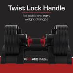 Adjustable Dumbbell Weight Set by Core Fitness®