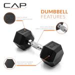 CAP Barbell 20 LB Coated Hex Dumbbells Pair