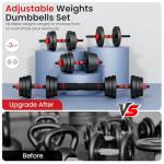 BDSHE 45lbs Adjustable Dumbbell and Weight Set