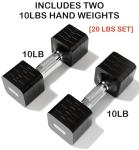Adjustable 20LBS Dumbbell Set for Home Workouts