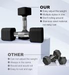 Adjustable 20LBS Dumbbell Set for Home Workouts