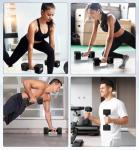 Adjustable 20LBS Dumbbell Set for Home Workouts