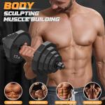 Adjustable Dumbbell Set 22-88 lbs for Home Gym