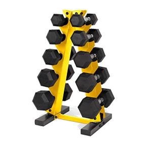 CAP Barbell 150 LB Hex Dumbbell Set with Rack