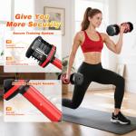 Adjustable Dumbbells Set 5-25LB for Home Gym