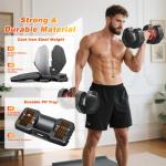 Adjustable Dumbbells Set 5-25LB for Home Gym