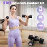 Zempox Adjustable Dumbbell Set for Home Workouts