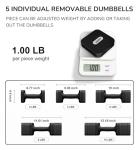 Adjustable 20LB Dumbbell Set for Home Gym