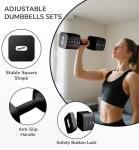 Adjustable 20LB Dumbbell Set for Home Gym
