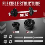 Yes4All 40lbs Adjustable Dumbbell Set